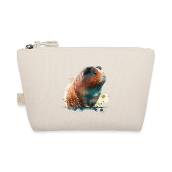 Watercolor Guinea Pig - Organic Pouch - nature - Front