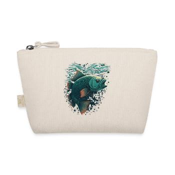 Fish with an open Mouth - Organic Pouch - nature - Front