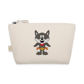 WOLF - COWBOY - TIER - KIND - BABY - TIERISCH - Bio-Täschchen - Natur - Vorne