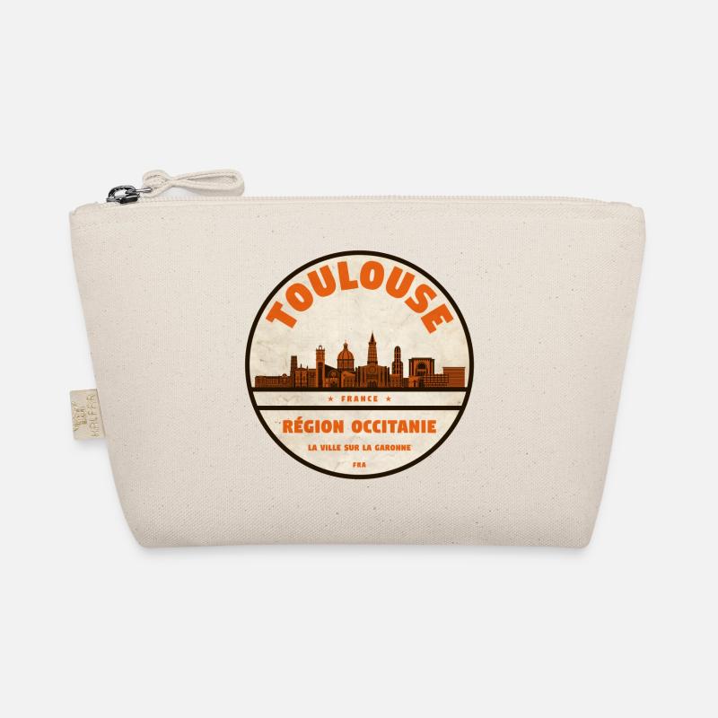 Toulouse Skyline Badge Organic Pouch