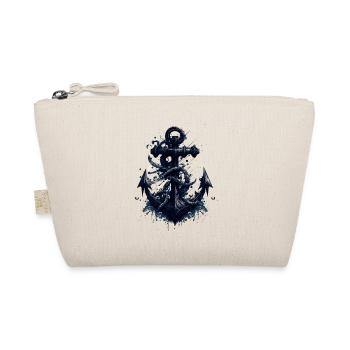 beautiful maritime anchor from a sailing ship - Organic Pouch - nature - Front