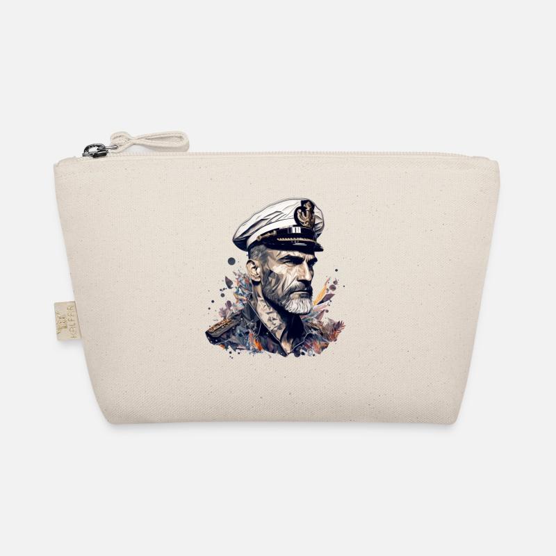 The captain and his sailing ship, sailor Organic Pouch