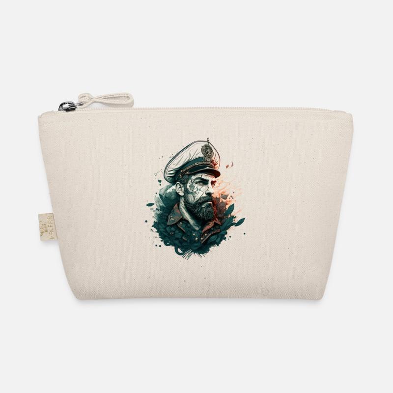 The captain and his sailing ship, sailor Organic Pouch