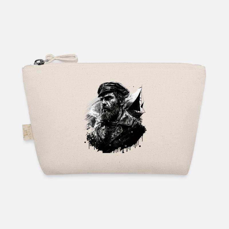 The captain and his sailing ship, sailor Organic Pouch