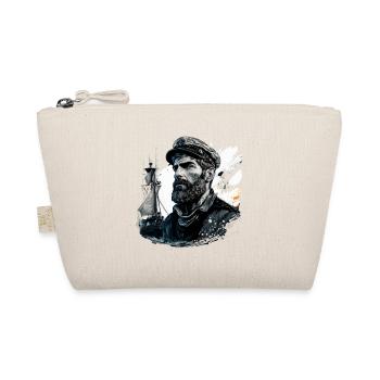 The captain and his sailing ship, sailor - Organic Pouch - nature - Front
