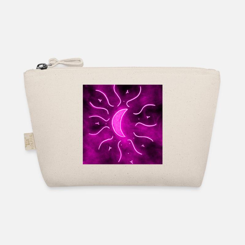 PURPLE MANDALA MOON - Organic Pouch - nature