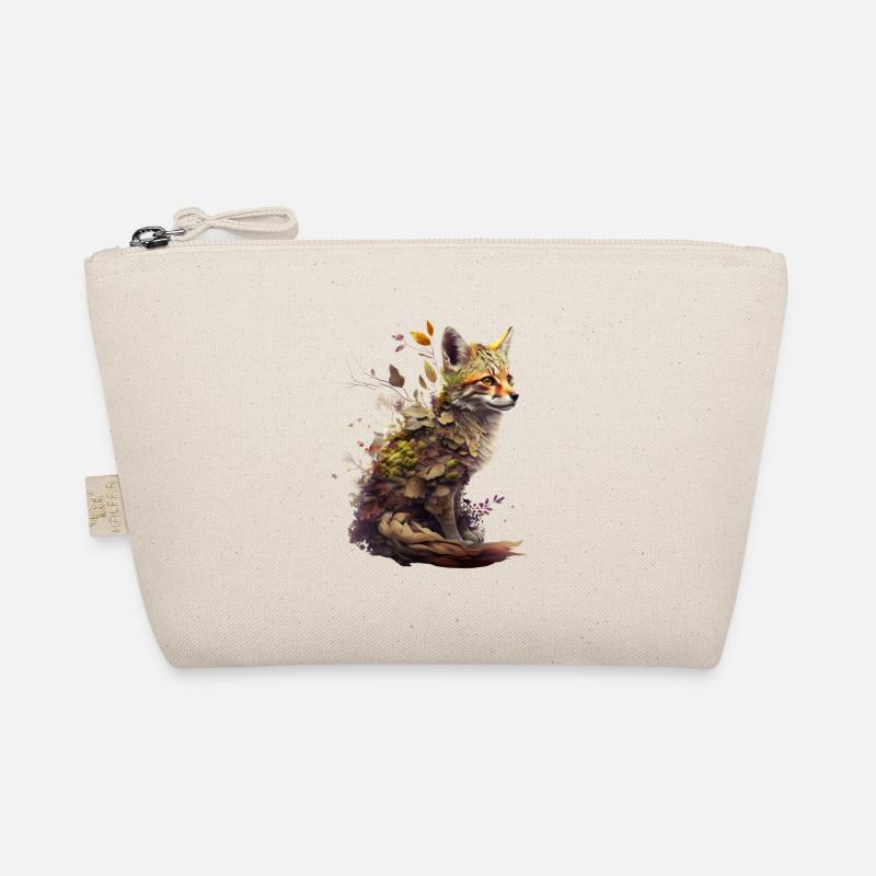 Fox with plants on his back Organic Pouch
