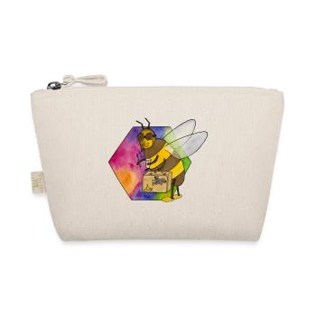 nieliche Biene HIVE - Bio-Täschchen - Natur - Vorne
