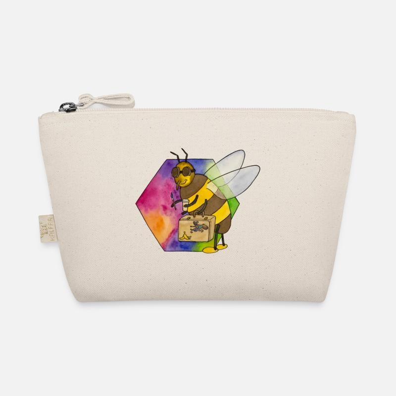 nieliche Biene HIVE - Bio-Täschchen - Natur