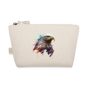 Adler in Farben: Ein künstlerisches Porträt - Bio-Täschchen - Natur - Vorne