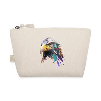 Eagle's Head: A Colorful Oil Painting - Organic Pouch - nature - Front