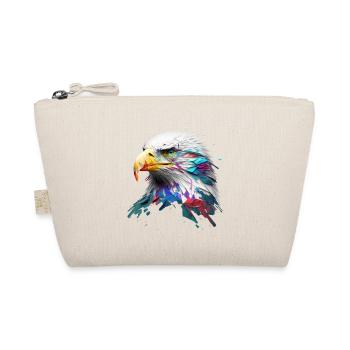 Mighty Eagle: A Modern Oil Painting - Organic Pouch - nature - Front