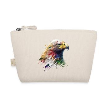 Royal Eagle: An Oil-Painted Masterpiece - Organic Pouch - nature - Front