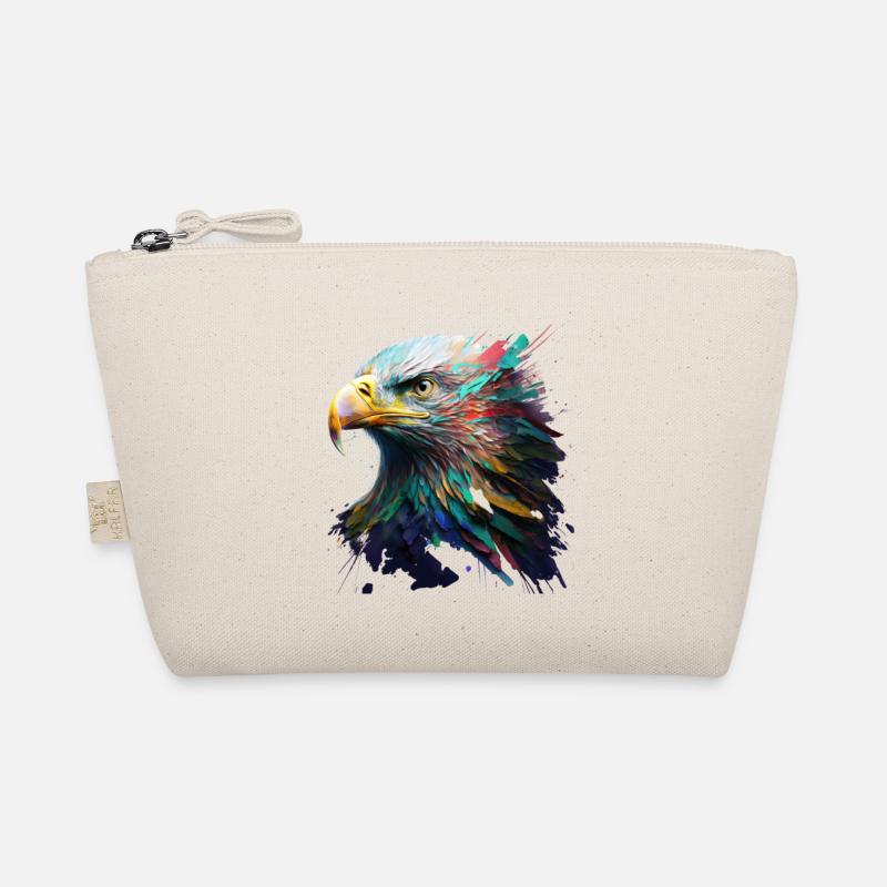 Ein Adlerblick: Ölgemälde in lebendigen Farben Bio-Täschchen