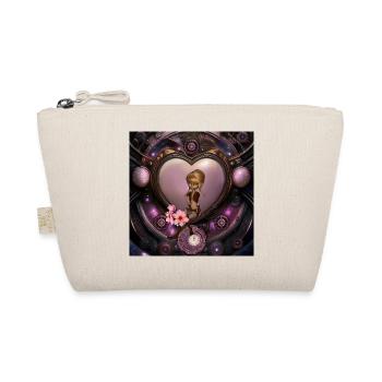 Merveilleux cœur steampunk avec fée - Trousse biologique - nature - Devant