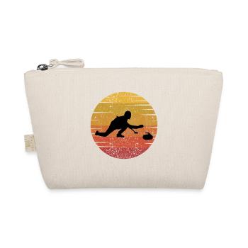 Curling Balai Hiver Sport de Glace Rétro Vintage - Trousse biologique - nature - Devant