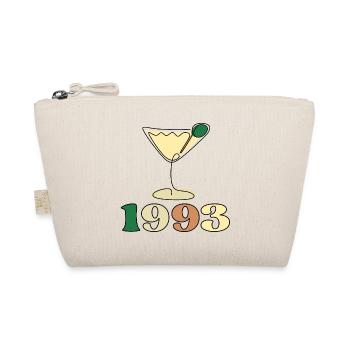 Geburtstag 1993 - LINE ART COCKTAIL GLAS - Bio-Täschchen - Natur - Vorne