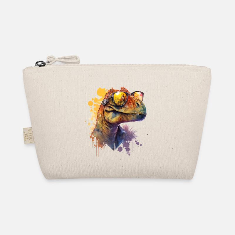 ansprechender Dinosaurier mit cooler Sonnenbrille Bio-Täschchen