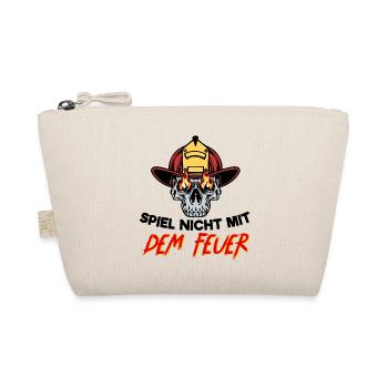 Feuerwehrhelm Statement Feuerwehr Brandschutz - Bio-Täschchen - Natur - Vorne