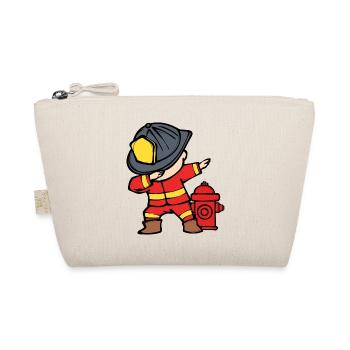 Rescuer Firefighter Helmet Fire Hose Fire Brigade - Organic Pouch - nature - Front