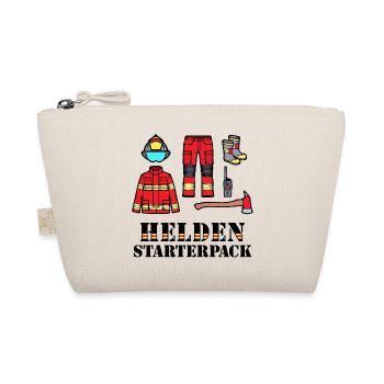 Feuerwehrschlauch Feuerlöscher Statement Feuerwehr - Bio-Täschchen - Natur - Vorne