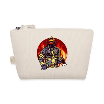 Fire brigade fire fire protection firefighter rescuer - Organic Pouch - nature - Front
