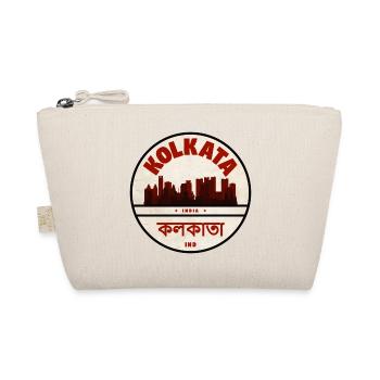 Kolkata Skyline Emblem - Bio-Täschchen - Natur - Vorne