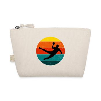 Handballspieler Retro Vintage 80er Jahre Stil Handballer - Bio-Täschchen - Natur - Vorne