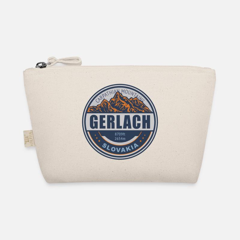 Gerlach Slovakia Vintage Mountain Hiking Design Organic Pouch