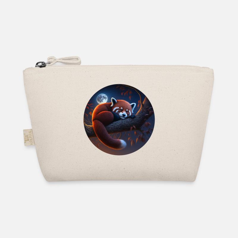 Roter Panda - Bio-Täschchen - Natur