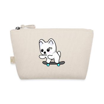Chien sur une planche à roulettes - Trousse biologique - nature - Devant