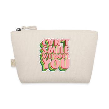 Can't smile without you Valentinstag geschenk - Bio-Täschchen - Natur - Vorne