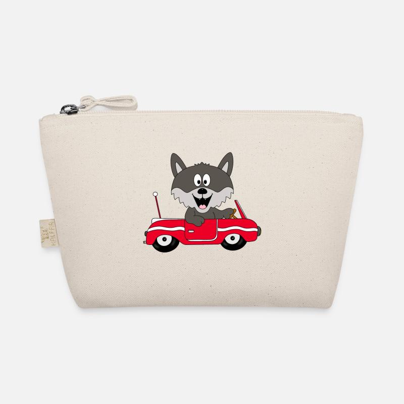 AUTO - WOLF - TIER - TIERISCH - KIND - BABY Bio-Täschchen