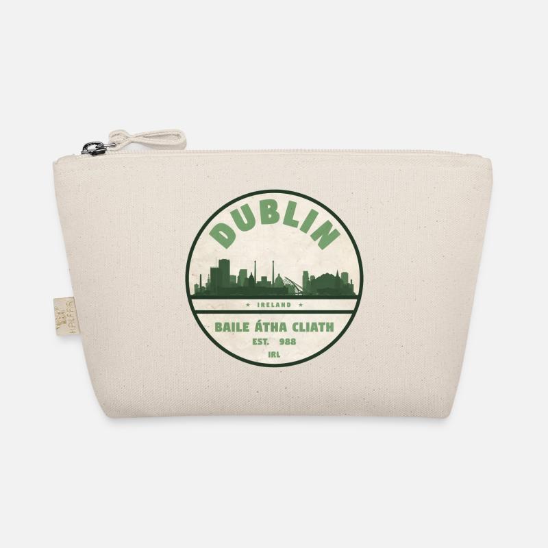 Dublin Skyline Silhouette Bio-Täschchen