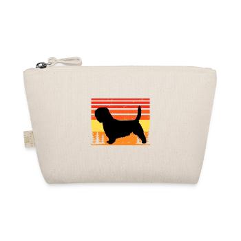 Basset Griffon Vend Grand Dog Silhouette Retro - Organic Pouch - nature - Front
