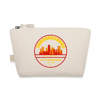 Johannesburg Skyline Emblem - Bio-Täschchen - Natur - Vorne