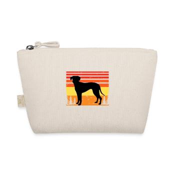 Blue Lacy Hund Liebhaber Silhouette Vintage Sonnenuntergang - Bio-Täschchen - Natur - Vorne