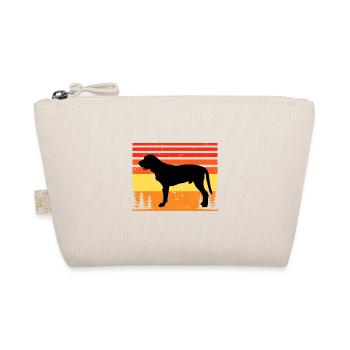 Broholmer Dog Lover Silhouette Vintage Sunset - Organic Pouch - nature - Front