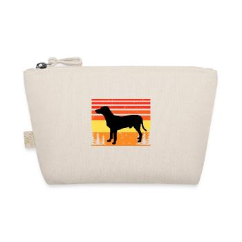 Chien Francais Blanc Et Noir Dog Silhouette Retro - Trousse biologique - nature - Devant