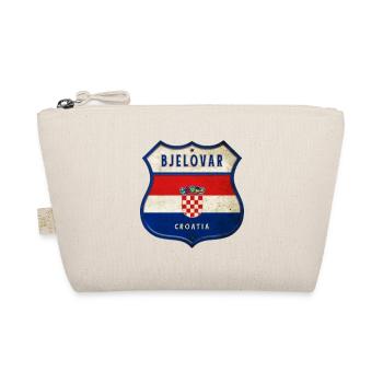 Bjelovar Croatia flag crest design - Organic Pouch - nature - Front