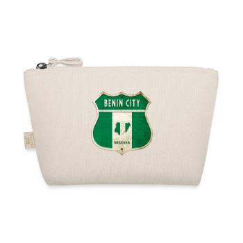 Benin City Nigeria Wappen Flaggen Design - Bio-Täschchen - Natur - Vorne