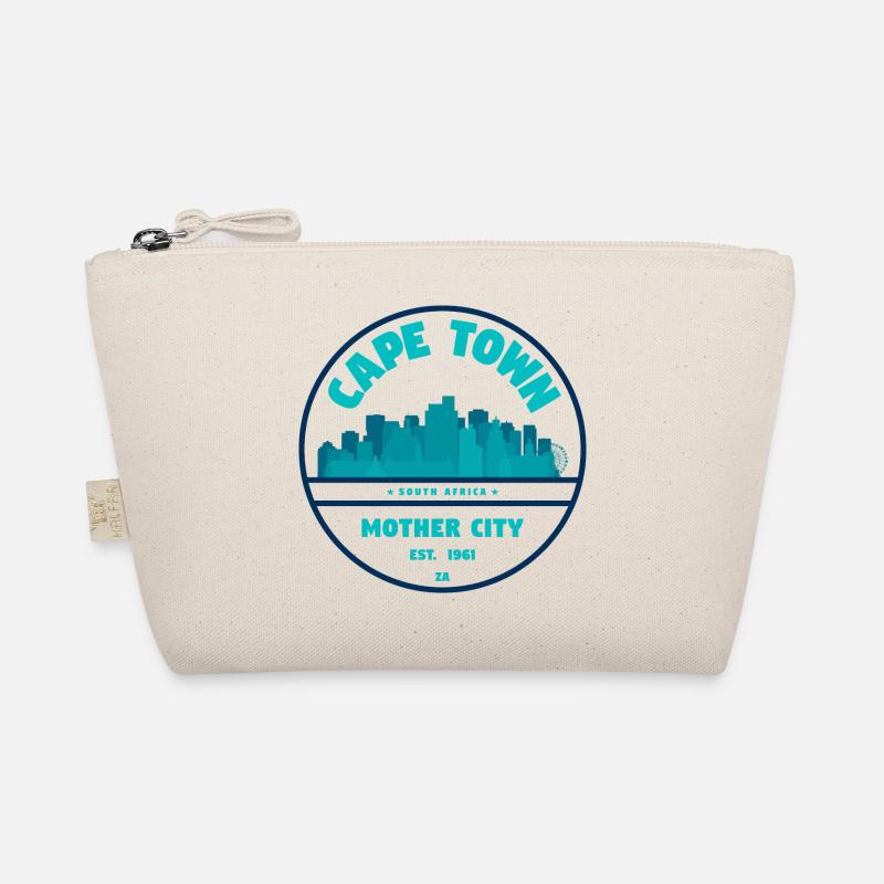 Cape Town Skyline Badge Organic Pouch