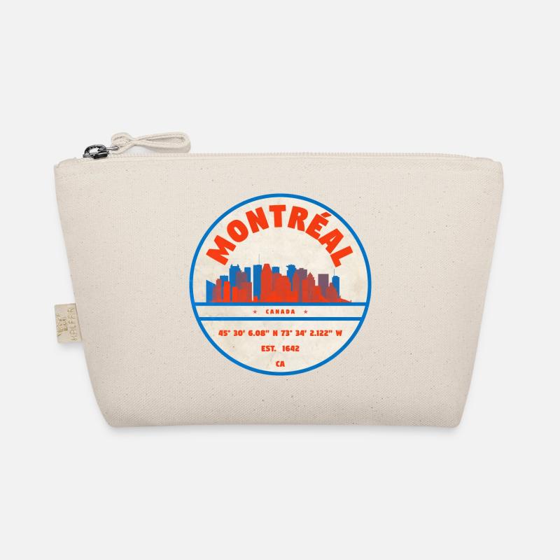 Montréal Canada Skyline Emblem Design Organic Pouch
