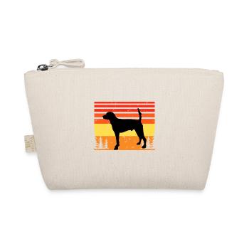 Français Foxhound Dog Lover Silhouette Retro Sunset - Trousse biologique - nature - Devant