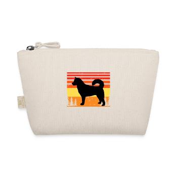 Sibérie orientale Laika Dog Silhouette Retro Sunset - Trousse biologique - nature - Devant