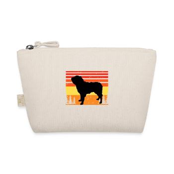 Dutch Smoushond Dog Love Silhouette Vintage Sunset - Trousse biologique - nature - Devant