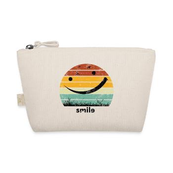 Smile Retro Vintage - Organic Pouch - nature - Front