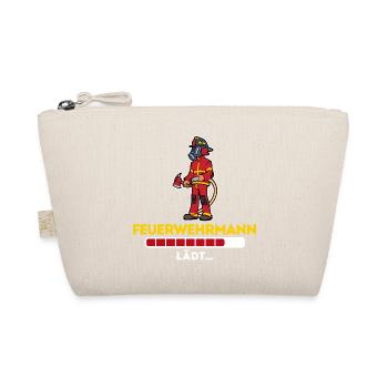 Feuerwehrschlauch Feuerwehrmann Feuerwehr Spruch - Bio-Täschchen - Natur - Vorne