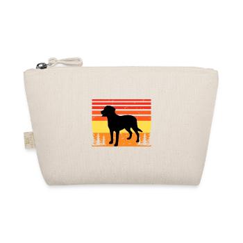 Greater Swiss Mountain Dog Silhouette Retro Sunset - Organic Pouch - nature - Front