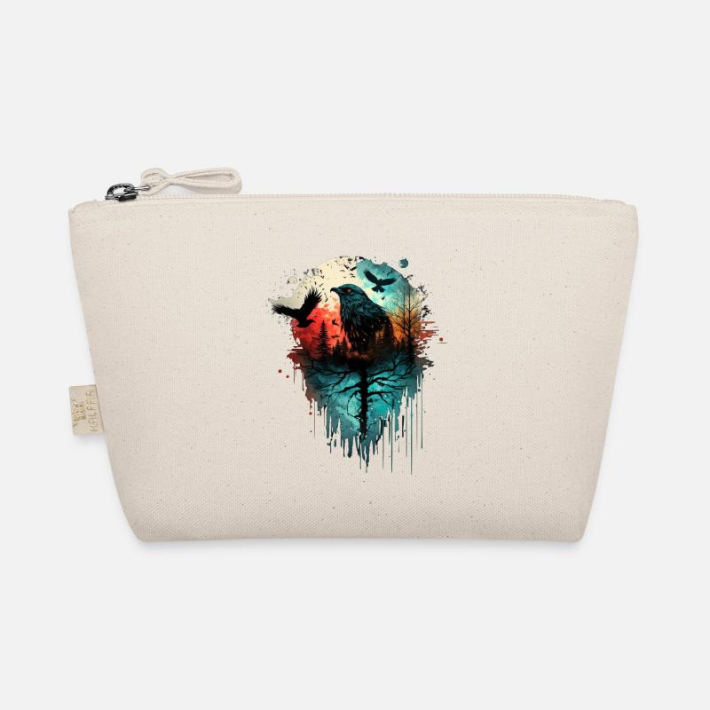 Flock of crows - Organic Pouch - nature